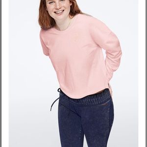 VS PINK Long Sleeve Cropped Tee M